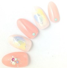 パステルサマーネイル　pastel summer nails