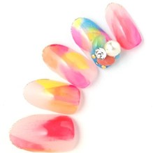サマーカラフル　ネイル　summer colorful nails