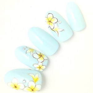 プルメリア ネイル　Plumeria nails 