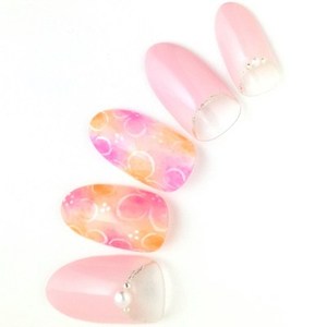 春のピンクネイル　spring nails