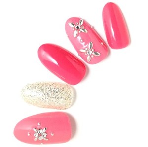 春ピンク　elegant springnails